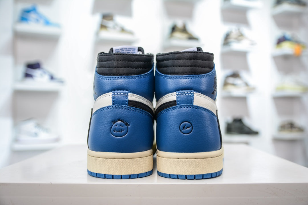 Travis Scottx Fragment x Air Jordan 1 High OG SP "Military Blue"